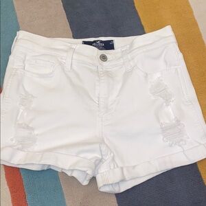 Hollister White Jean Shorts for Women